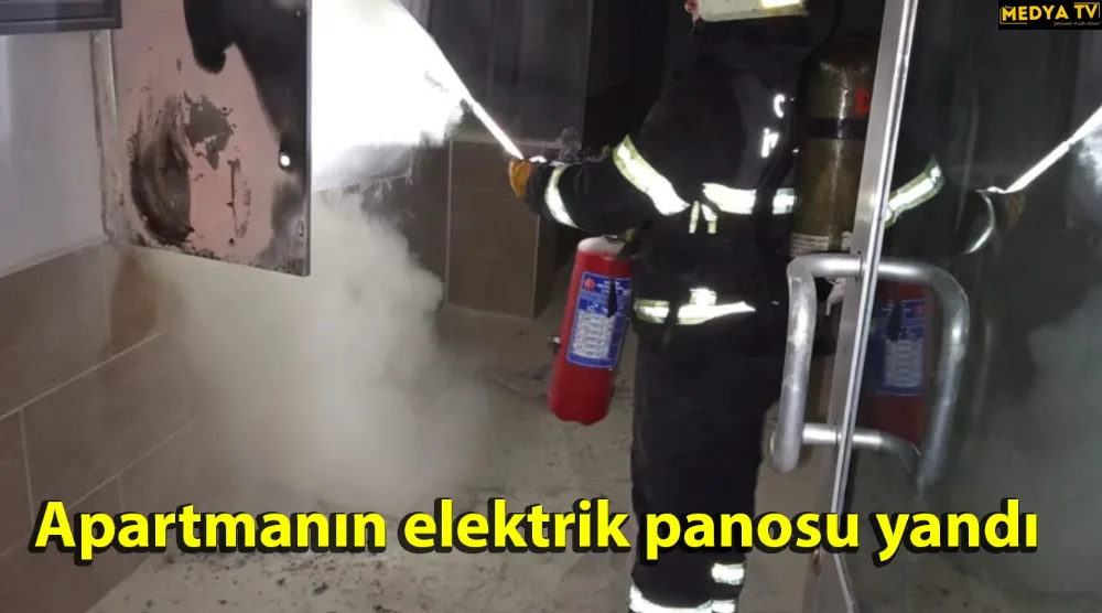 Apartmanın elektrik panosu yandı