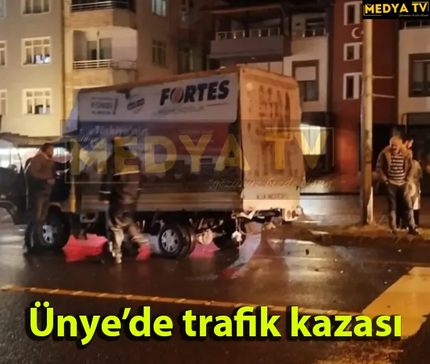 Ünye’de trafik kazası