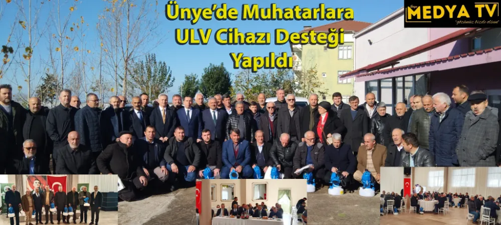 Ünye’de Muhatarlara  ULV Cihazı Desteği  Yapıldı