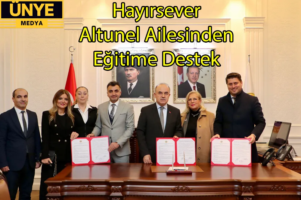 Hayırsever Altunel Ailesinden Eğitime Destek