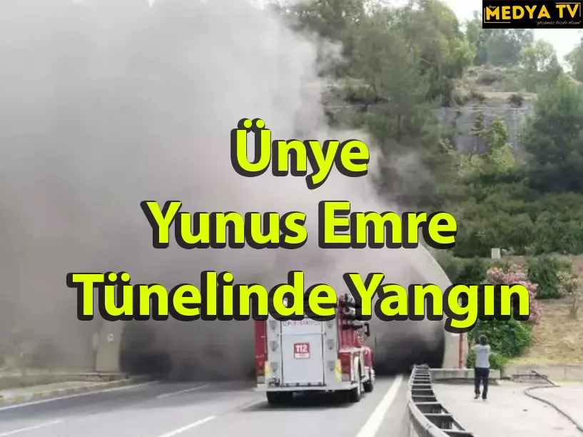 Ünye Yunus Emre Tünelinde Yangın