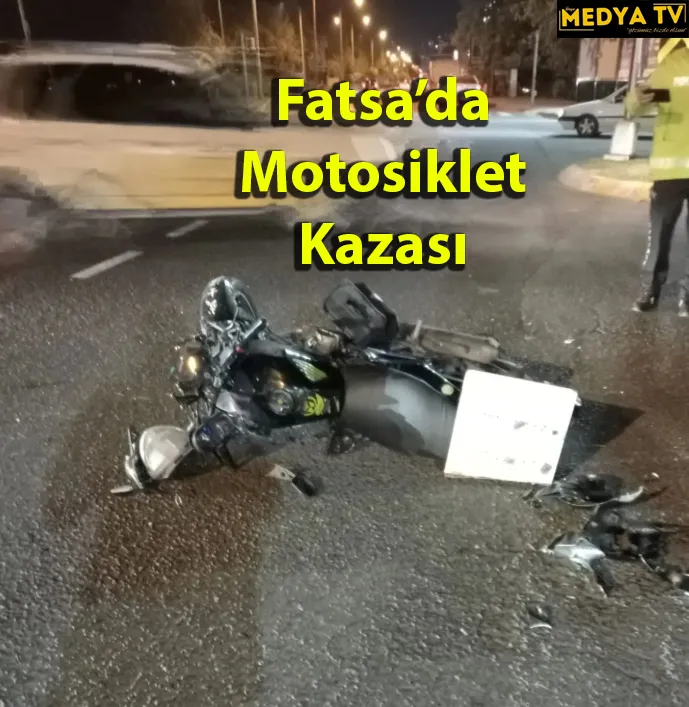 Fatsa’da motosiklet kazası