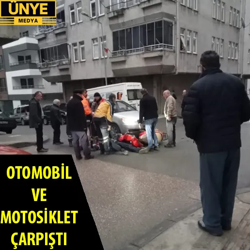 OTOMOBİL VE MOTOSİKLET ÇARPIŞTI