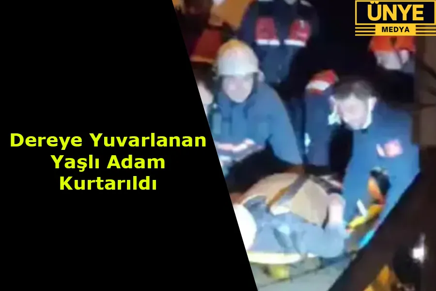 Dereye Yuvarlanan Yaşlı Adam Kurtarıldı