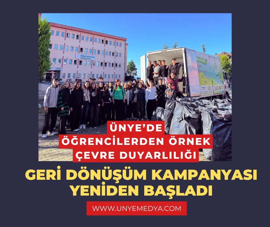Ünye’de Öğrencilerden Örnek Çevre Duyarlılığı: Geri Dönüşüm Kampanyası Yeniden Başladı