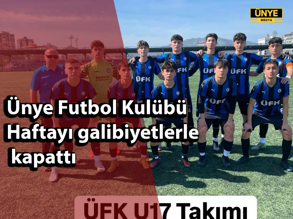 Ünye Futbol Kulübü haftayı galibiyetlerle kapattı