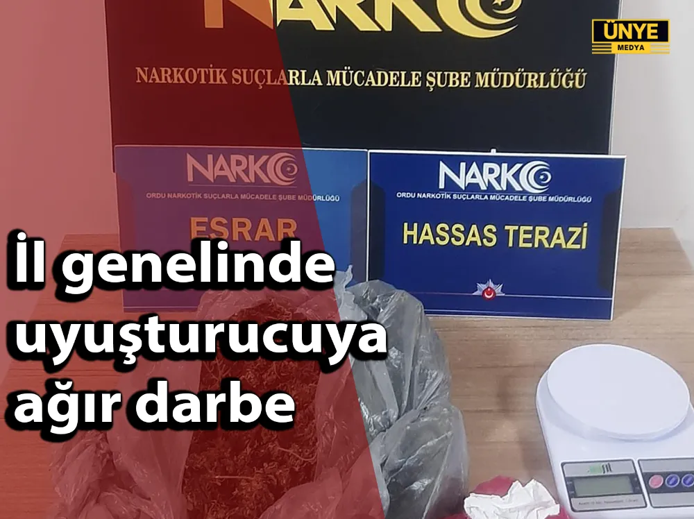 İl genelinde uyuşturucuya ağır darbe