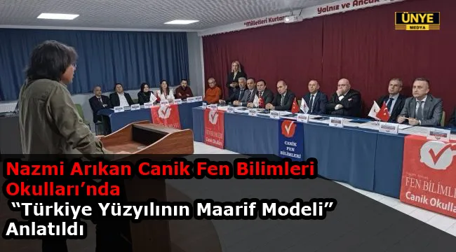 Nazmi Arıkan Canik Fen Bilimleri Okulları’nda “Türkiye Yüzyılının Maarif Modeli” Anlatıldı