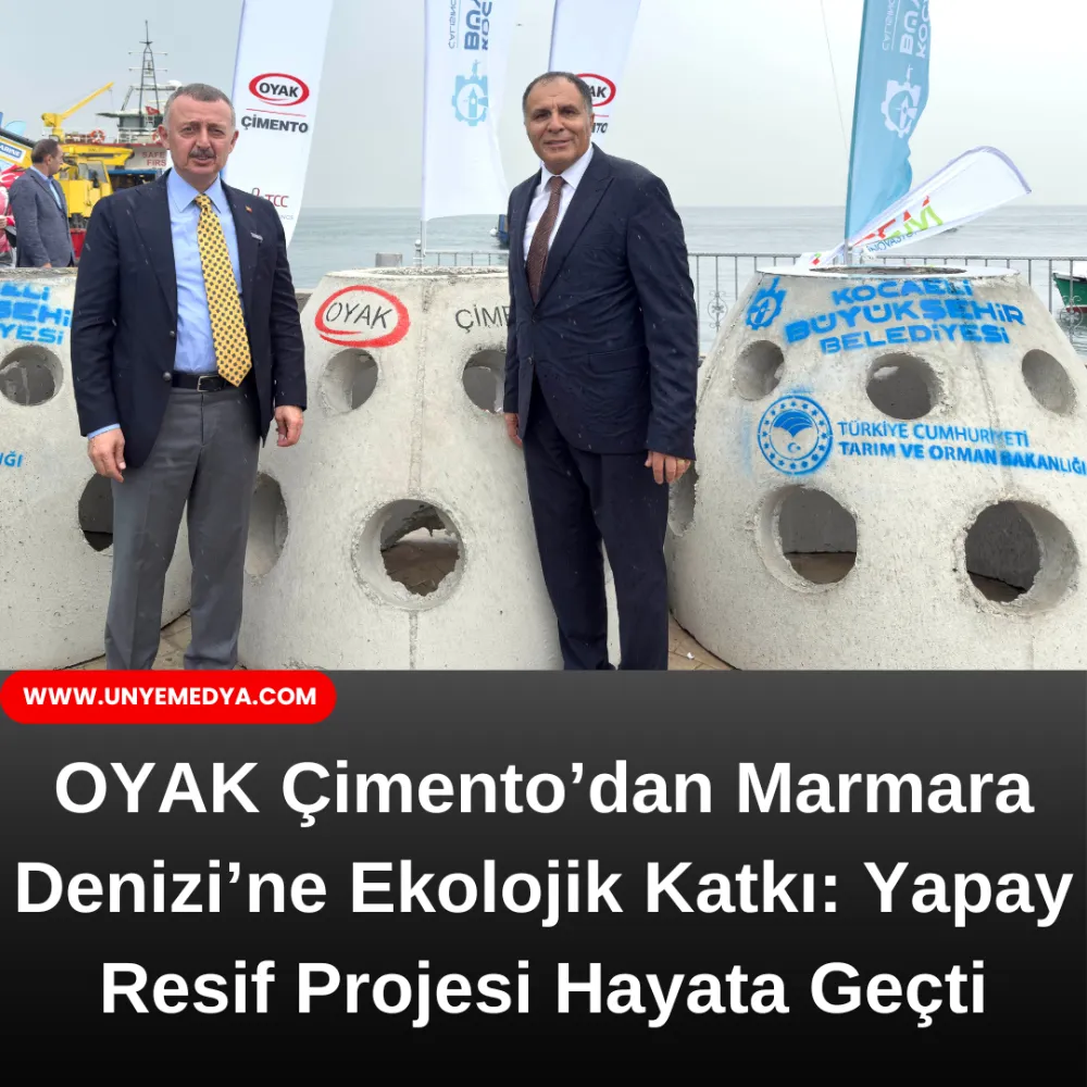 OYAK Çimento’dan Marmara Denizi’ne Ekolojik Katkı: Yapay Resif Projesi Hayata Geçti