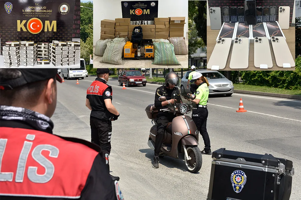 Ordu’da Kaçakçılıkla Mücadele Operasyonlarında Çok Sayıda Ürün Ele Geçirildi