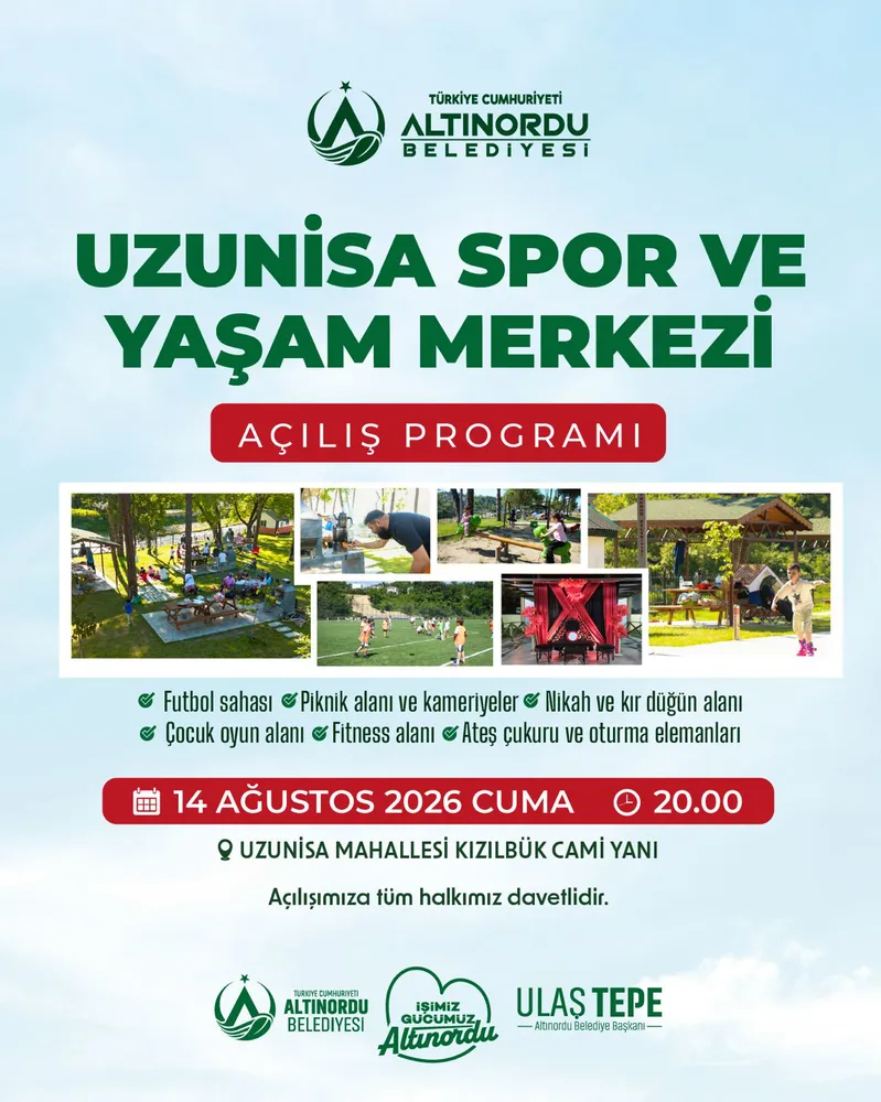 Uzunisa Spor ve Yaşam Merkezi 14 Ağustos'ta Hizmete Açılıyor
